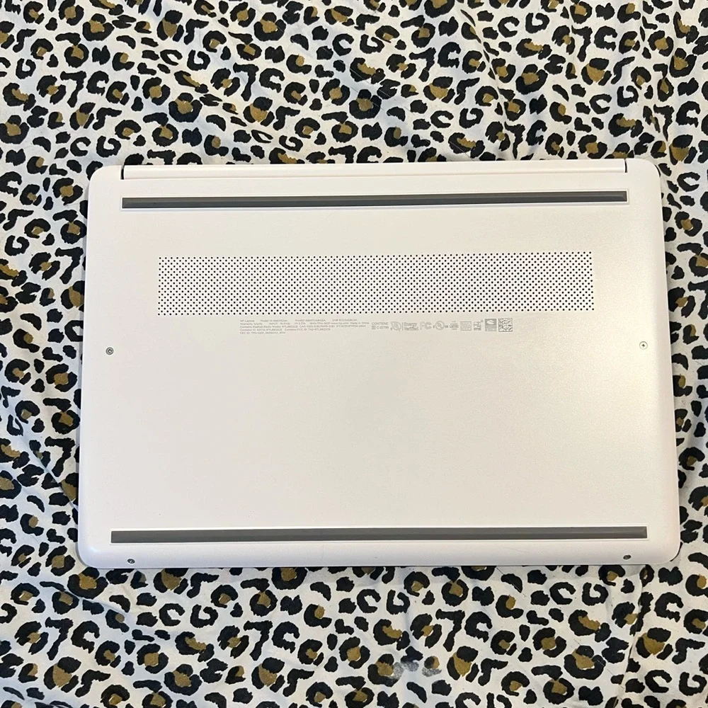 HP Silver Laptop with LED Display and Full-Size Keyboard